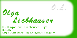 olga liebhauser business card